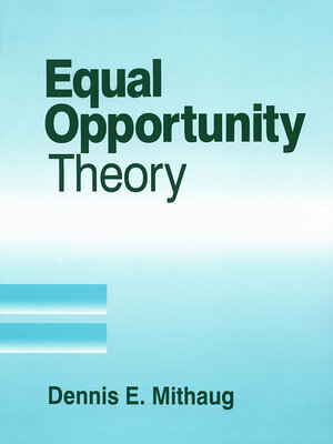 cover image of Equal Opportunity Theory